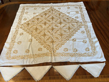 Vintage linen tablecloth for sale  East Greenwich