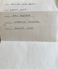 Hms nigeria w.j for sale  ST. IVES