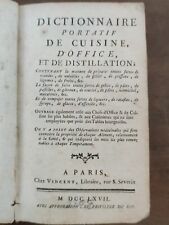 Dictionnaire portatif cuisine d'occasion  Lunel