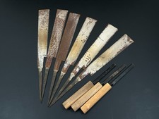 Usado, Conjunto de 5 serras manuais japonesas vintage ferramenta lâmina de puxar carpintaria Nokogiri/cinzel f96 comprar usado  Enviando para Brazil