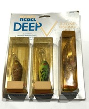 Kit de pesca vintage raro Rebel Deep V Series isca artificial vintage 3 zonas comprar usado  Enviando para Brazil