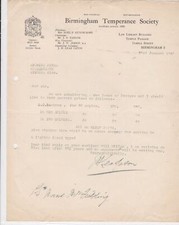 Birmingham temperance society for sale  HOVE