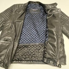 Superdry leather biker for sale  BOURNEMOUTH
