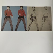 ANDY WARHOL 1928-1987 “POP ART” Empresário Artista ÍCONE MODERNO Arte Impressão Elvis, usado comprar usado  Enviando para Brazil