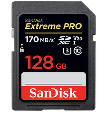 Cartão de memória SDXC SanDisk Extreme PRO 128GB UHS-I/V30/U3/Class 10/170MB/s comprar usado  Enviando para Brazil