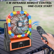 Ventilador portátil recarregável, inalámbrico de 40000 mAh com bateria e linterna comprar usado  Enviando para Brazil