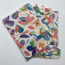 Divisórias de bolso Filofax em aquarela brilhante e flor - Totalmente laminado comprar usado  Enviando para Brazil