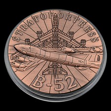 Usado, Stratofortress B-52 Strategischer Bomber Bronze Münze Militär Flugzeug Medaille comprar usado  Enviando para Brazil