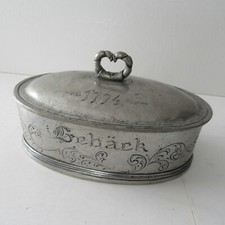 Antike zinndose gebäckdose gebraucht kaufen  Dietenheim