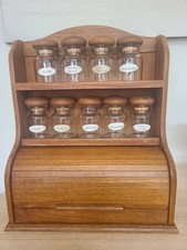 teak spice rack for sale  Columbia