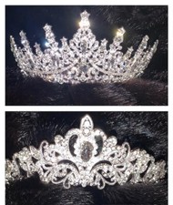 Tiara de noiva coroa de casamento acessório de cabelo strass tiaras aniversário formatura comprar usado  Enviando para Brazil