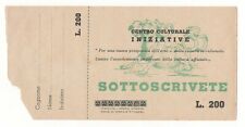 200 lire sottoscrivete usato  Pontassieve