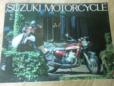 1972 Suzuki Brochura JAPÃO TM400 GT750 GT500 TS250 GT350 TS125 TS90 AC50 comprar usado  Enviando para Brazil
