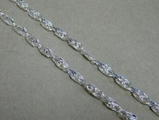 Corrente de corda turca folheada a prata masculina 30 polegadas de comprimento 6 mm de largura nova comprar usado Corrente de corda turca folheada a prata masculina 30 polegadas de comprimento 6 mm de largura nova comprar usado  Enviando para Brazil