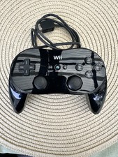 Controle oficial genuíno Nintendo Wii Classic Pro preto RVL-005 testado (G) comprar usado  Enviando para Brazil