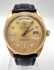 Usado, Relógio de hora de diamante presidencial 18K 1968 Rolex 1803 Oyster Perpetual Day-Date. comprar usado  Enviando para Brazil