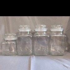 Setof4 vintage clear for sale  Worcester