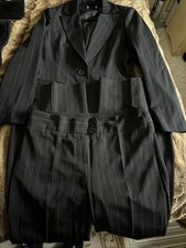 Ladies black pinstripe for sale  PURLEY