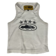 Camiseta Regata Vintage Corteiz Grande Logotipo Estilo Japonês Y2K Cropped, usado comprar usado  Enviando para Brazil