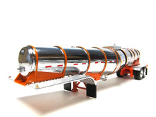 DCP FIRST GEAR ESCALA 1/64 POLAR DROP CENTER TANKER CROMADO LARANJA BANDAS E QUADRO, usado comprar usado  Enviando para Brazil