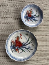 Conjunto de 2 pratos Imari antigos de porcelana japonesa do século XIX - ventilador acabamento dourado comprar usado  Enviando para Brazil