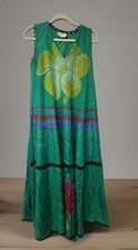 Vestido maxi Anthropologie Anupamaa seda verde floral boho arte para usar festival comprar usado Vestido maxi Anthropologie Anupamaa seda verde floral boho arte para usar festival comprar usado  Enviando para Brazil