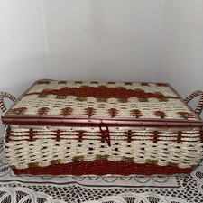 lined basket wicker fabric for sale  Spring Lake