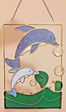 Dolphins stained glass for sale  Clayton