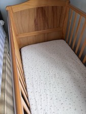 Oak coloured cot for sale  DERBY