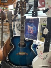 bandolim elétrico acústico crafter modelo M70 E em acabamento azul marinho excelente, usado comprar usado  Enviando para Brazil