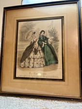 Framed vintage godey for sale  Longview