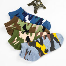 Usado, 10 pares de meias masculinas camufladas de algodão no tornozelo corte baixo casual vestido camuflado tripulação comprar usado  Enviando para Brazil