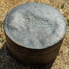 Leather collar box for sale  FLEET