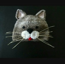 Cappello gattino neonato usato  Genova