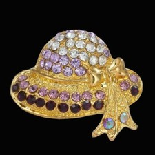 Superbe broche chapeau d'occasion  Paray-Vieille-Poste