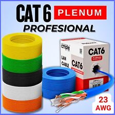 Cabo Ethernet Plenum Cat6 1000 pés a granel CMP sólido 23AWG cabo Cat 6 RJ45 LAN cabo, usado comprar usado  Enviando para Brazil