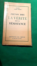 Verite resistance andré d'occasion  Coulaines