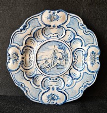 Piatto ceramica maiolica usato  Trofarello