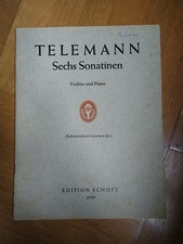 Telemann sonatinen violine gebraucht kaufen  Bonn