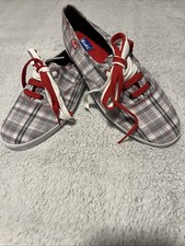 Tênis Keds Feminino Conforto Flats Tamanho 8.5 Vermelho Branco Lona com Cadarço Parte Superior Baixa comprar usado  Enviando para Brazil