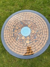 Bistro table inlaid for sale  UK