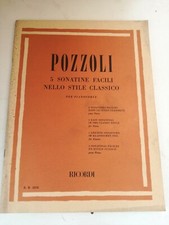 Ricordi pozzoli sonatine usato  Castellammare di Stabia
