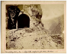 Peru, Ferrocarril de la Oroya, San Mateo, Tunel vintage albumen print Tirage a comprar usado  Enviando para Brazil