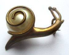 Ancienne broche escargot d'occasion  Perros-Guirec