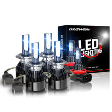 Combo de faróis de LED H7+H7+H11 feixe alto baixo + luz de neblina 6x kit de lâmpadas 6000k, usado comprar usado  Enviando para Brazil