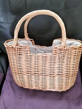 Wicker handbag natural for sale  DEAL