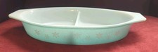 Pyrex turquoise snowflake for sale  BRADFORD