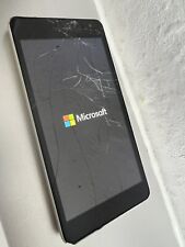 Używany, Microsoft Lumia 535 RM-1089 Uszkodzony biały wyświetlacz Pęknięcie szkła Uchwyt części zamiennych na sprzedaż  Wysyłka do Poland