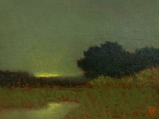 Pintura tonalista #155, pintura Barbizon Maine NDNE Wojdakowski segunda mano  Embacar hacia Mexico