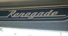 DECALQUES ORIGINAIS DE FÁBRICA AMC PRETO/BRANCO CAPÔ JEEP RENEGADE 1972/73 CJ5/6 comprar usado  Enviando para Brazil